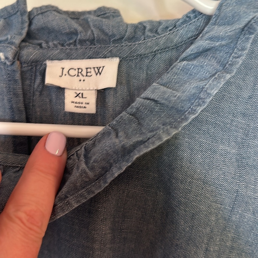 J.Crew Ruffle Top XL - Picture 5 of 7